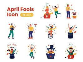 April Fools Icon vector