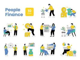 People Finance Illustrations vector