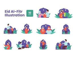 Eid Illustration Pack vector