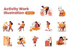 Activity Work Illustration vector