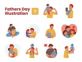 Illustration Fathers Day vector