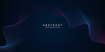 Abstract Waving Line Particle Technology Background. glowing wave lines background. Modern gradient with glowing circles lines decoration. for brochure, cover, poster, banner, website, header vector