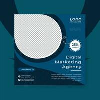 Digital marketing creative social media promotion post template design vector