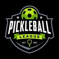 PICKLEBALL CHAMPIONSHIP LOGO DESIGN TEMPLATE vector