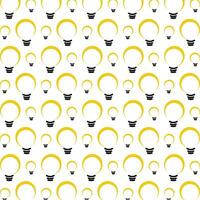 Light bulb abstract cute repeating pattern vector illustration