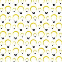 Light bulb abstract cute repeating pattern vector illustration