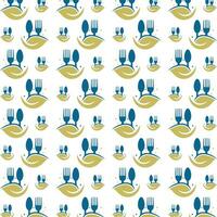 Food abstract cute repeating pattern vector illustration