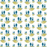 Food abstract cute repeating pattern vector illustration