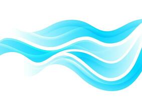 Blue white abstract wavy pattern background vector