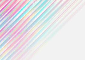 Holographic glossy stripes geometric abstract tech background vector