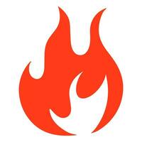 Fire flame logo vector illustration.