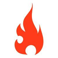Fire flame logo vector illustration.