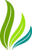 Logo green leaf ecology nature element vector. vector
