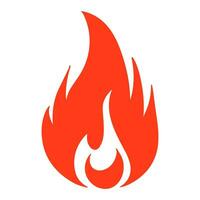 Fire flame logo vector illustration.