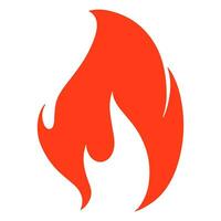 Fire flame logo vector illustration.