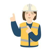 construction helmet and engineering costumes vector