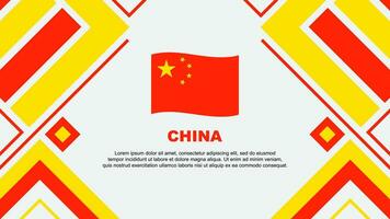 China bandera resumen antecedentes diseño modelo. China independencia día bandera fondo de pantalla vector ilustración. China bandera