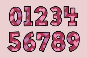 Versatile Collection of Love Love Numbers for Various Uses vector