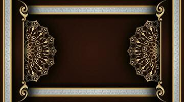 Luxury mandala background, round decoration vector