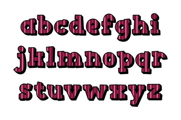 Versatile Collection of Pink Line Alphabet Letters for Various Uses