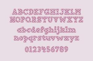 Versatile Collection of Valentine Numbers and Alphabet Letters for Various Uses vector