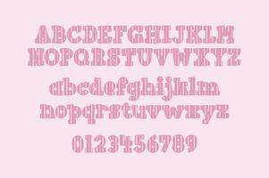 Versatile Collection of Valentine Numbers and Alphabet Letters for Various Uses vector