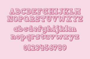 Versatile Collection of Valentine Numbers and Alphabet Letters for Various Uses vector