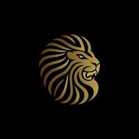 MINIMALIST LION LOGO vector