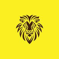 minimalista león logo vector