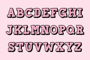 Versatile Collection of Pink Plaid Alphabet Letters for Various Uses vector