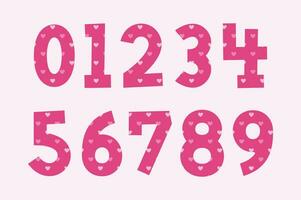 Versatile Collection of Sweet Heart Numbers for Various Uses vector