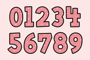 Versatile Collection of Sweet Heart Numbers for Various Uses vector