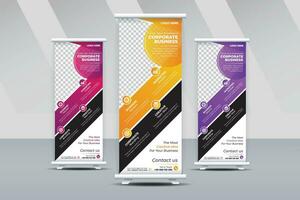 Modern corporate colorful Business Roll Up Banner stand vector creative design, Sale banner, X banner, x stand, pull up, pop up banner for marketing and advertising rectangle size