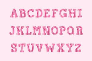 Versatile Collection of Pink Harmony Alphabet Letters for Various Uses vector