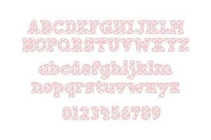Versatile Collection of Valentine Numbers and Alphabet Letters for Various Uses vector