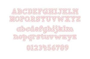 Versatile Collection of Valentine Numbers and Alphabet Letters for Various Uses vector