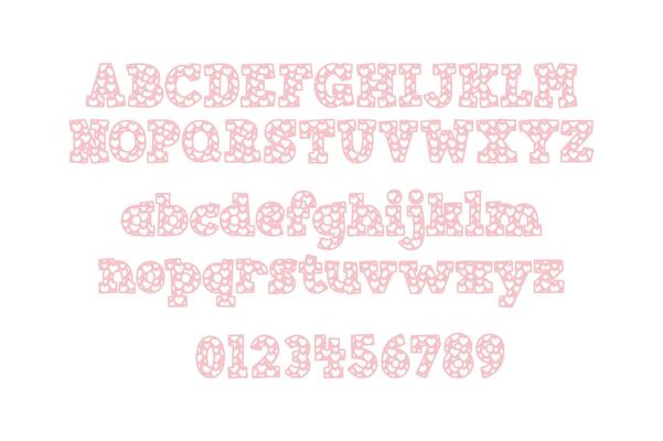 Versatile Collection of Valentine Numbers and Alphabet Letters for Various Uses
