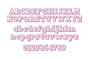 Versatile Collection of Valentine Numbers and Alphabet Letters for Various Uses vector