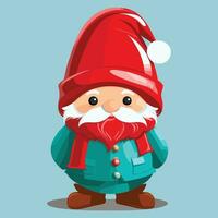 Gnome Dwarf Christmas Illustration vector