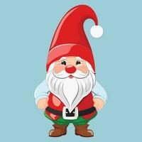 Gnome Dwarf Christmas Illustration vector