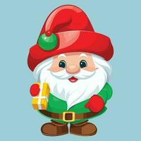 Gnome Dwarf Christmas Illustration vector