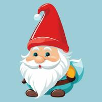 Gnome Dwarf Christmas Illustration vector