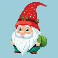 Gnome Dwarf Christmas Illustration vector