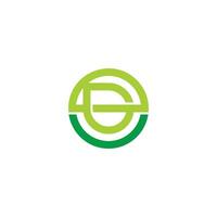 letter g leaf smile organic logo vector
