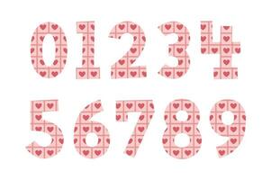 Versatile Collection of Lovely Numbers for Various Uses vector