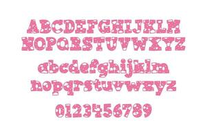 Versatile Collection of Valentine Numbers and Alphabet Letters for Various Uses vector