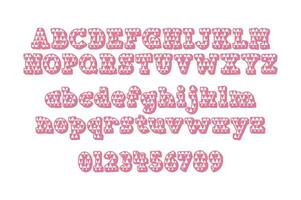 Versatile Collection of Valentine Numbers and Alphabet Letters for Various Uses vector