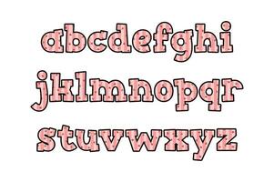 versátil colección de novio alfabeto letras para varios usos vector