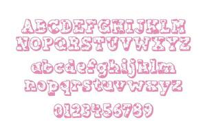 Versatile Collection of Valentine Numbers and Alphabet Letters for Various Uses vector