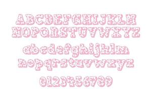 Versatile Collection of Valentine Numbers and Alphabet Letters for Various Uses vector